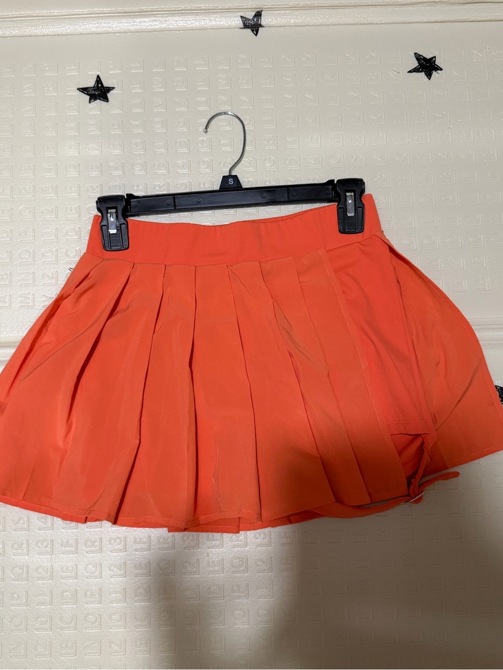 HALARA Orange Circle Skater Skirt